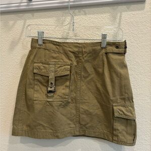 Forever 21 Khaki Utility Mini Skirt